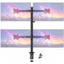 MOZOS MS04 VESA tafelhouder voor 4 monitors 17-32 inch zwart