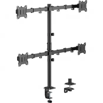 MOZOS MS04 VESA tafelhouder voor 4 monitors 17-32 inch zwart