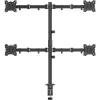 MOZOS MS04 VESA tafelhouder voor 4 monitors 17-32 inch zwart