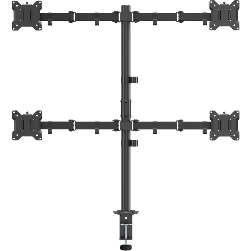 MOZOS MS04 VESA tafelhouder voor 4 monitors 17-32 inch zwart