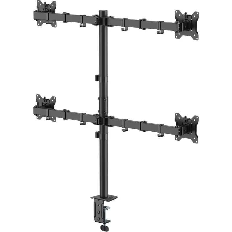 MOZOS MS04 VESA tafelhouder voor 4 monitors 17-32 inch zwart
