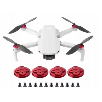 SUNNYLIFE 4x motorbescherming voor DJI Mavic Mini - zwart ABS-kunststof snap-on stofdicht krasvast