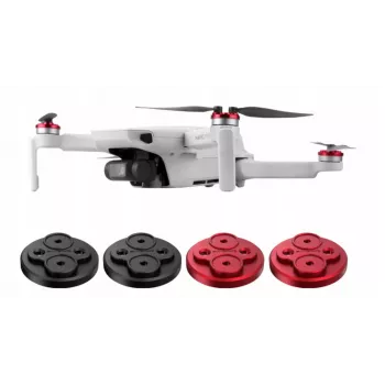 SUNNYLIFE 4x motorbescherming voor DJI Mavic Mini - zwart ABS-kunststof snap-on stofdicht krasvast