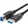 Brackton USB Type-A naar Type-B 5Gbps 3m kabel - zwart
