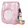 LOVEINSTANT protective case voor Fujifilm Instax Mini 11 - transparant pink met glitter