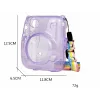 LOVEINSTANT protective case voor Fujifilm Instax Mini 11 - transparant pink met glitter