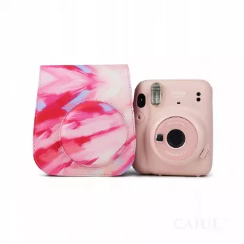 LOVEINSTANT case cover hoes voor Fujifilm Instax Mini 11 - Brush Strokes patroon