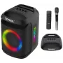 Tonsil Party Dance 800 draagbare Bluetooth-partyluidspreker met karaoke, disco-led, 80 W RMS, 2x8 inch woofers, zwart