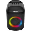 Tonsil Party Dance 800 draagbare Bluetooth-partyluidspreker met karaoke, disco-led, 80 W RMS, 2x8 inch woofers, zwart