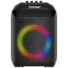 Tonsil Party Dance 800 draagbare Bluetooth-partyluidspreker met karaoke, disco-led, 80 W RMS, 2x8 inch woofers, zwart