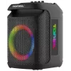 Tonsil Party Dance 800 draagbare Bluetooth-partyluidspreker met karaoke, disco-led, 80 W RMS, 2x8 inch woofers, zwart