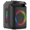 Tonsil Party Dance 800 draagbare Bluetooth-partyluidspreker met karaoke, disco-led, 80 W RMS, 2x8 inch woofers, zwart