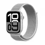 Crong Nylon Sport Loop voor Apple Watch 38/40/41/42 mm (zilvergrijs)