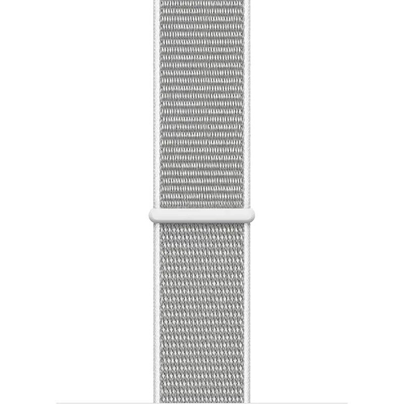 Crong Nylon Sport Loop voor Apple Watch 38/40/41/42 mm (zilvergrijs)
