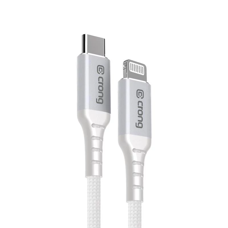 Crong Armor Link USB-C naar Lightning Fast Charging MFi-kabel 150cm wit