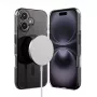 Crong Clear MAG Pro Case voor Apple iPhone 16, MagSafe, zwart