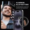 Crong Clear MAG Pro Case voor Apple iPhone 16, MagSafe, zwart