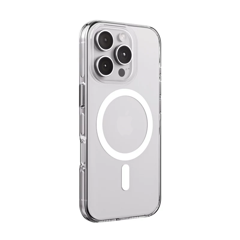 Crong Clear MAG Pro Case voor iPhone 16 Pro, MagSafe, transparant