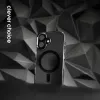 Crong Clear MAG Pro Case voor iPhone 16 Pro MagSafe (zwart)