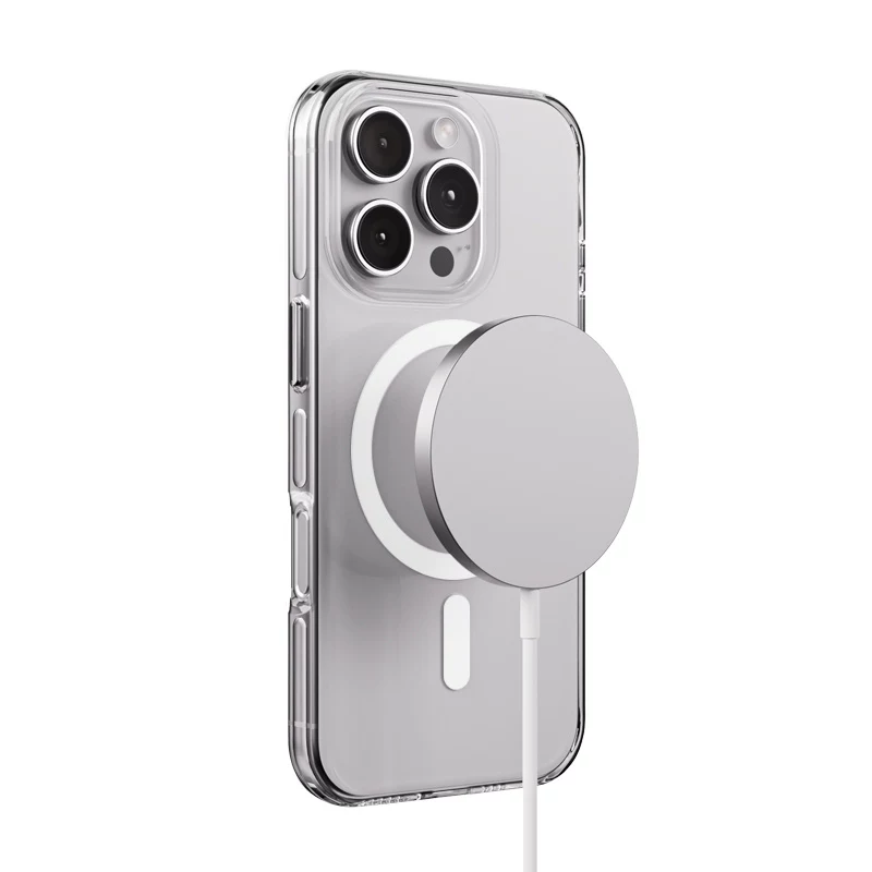 Crong Clear MAG Pro Case voor iPhone 16 Pro Max met MagSafe (transparant)