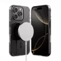 Crong Clear MAG Pro Case voor iPhone 16 Pro Max, MagSafe, zwarte rand