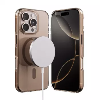 Crong Clear MAG Pro Case voor iPhone 16 Pro Max, MagSafe, Desert