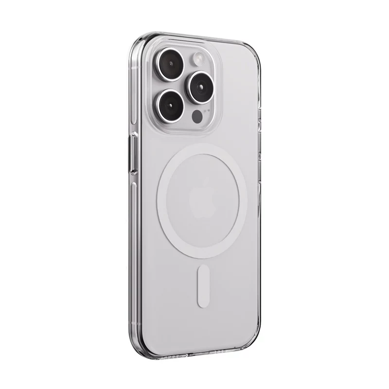 Crong Clear MAG Pro Case voor Apple iPhone 15 Pro met MagSafe (transparant)