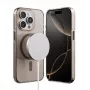 Crong Clear MAG Pro Case voor iPhone 15 Pro met MagSafe (woestijnkleur)
