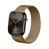Crong Milano Steel RVS mesh-band voor Apple Watch 44/45/46/49 mm - roségoud