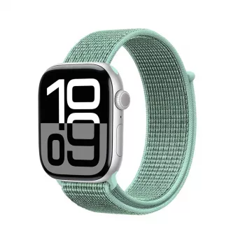Crong Nylon Sport Loop voor Apple Watch 38/40/41/42 mm groen