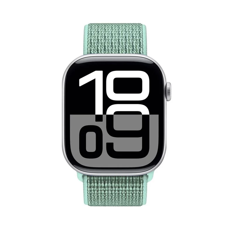 Crong Nylon Sport Loop voor Apple Watch 38/40/41/42 mm groen