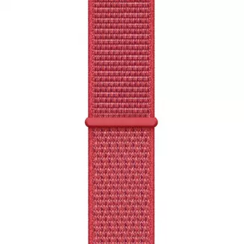 Crong Nylon Sport Loop voor Apple Watch 38/40/41/42 mm rood