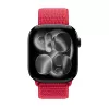 Crong Nylon Sport Loop voor Apple Watch 38/40/41/42 mm rood