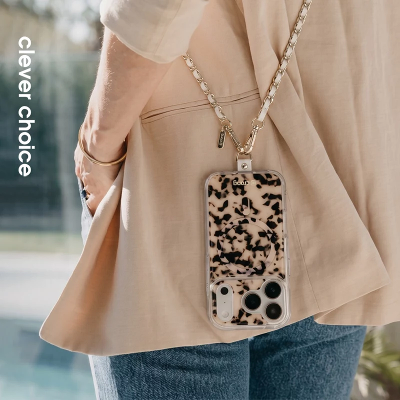 Crong Phone Crossbody - lanyardband voor telefoon (White Twist)