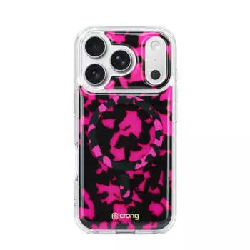 Crong Deluxe MAG Cover - hoesje voor iPhone 17 Pro MagSafe (roze schildpad)