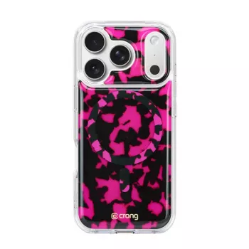 Crong Deluxe MAG Cover hoesje voor iPhone 17 Pro Max met MagSafe (roze schildpad)