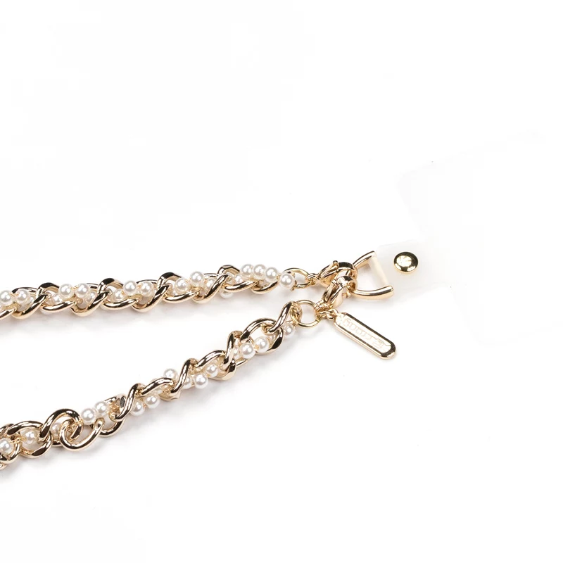 Crong Phone Charm Pearl Twist - elegant lanyard voor telefoonhoesjes