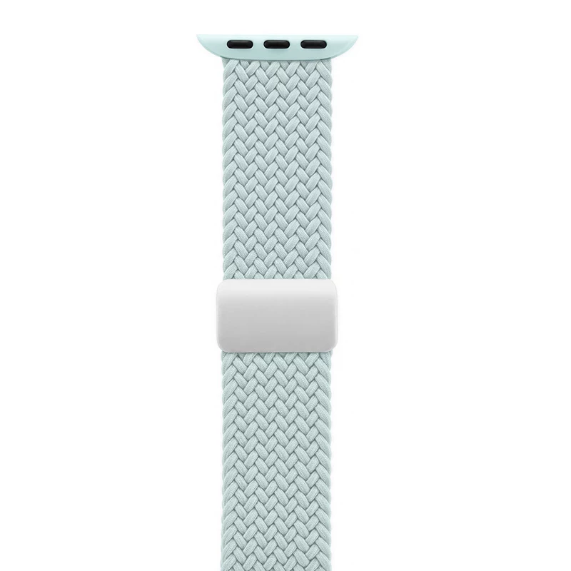 Crong Wave Band Braided Solo Loop voor Apple Watch 44/45/46/49 mm (mint)