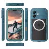 Crong Seal Cover IP68 waterdichte hoes voor Apple iPhone 17 - marineblauw