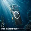 Crong Seal Cover IP68 waterdichte hoes voor Apple iPhone 17 - marineblauw