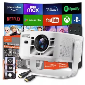 Zenwire PrimeView IMC460 Pro mini-projector draagbaar Android 14 WiFi