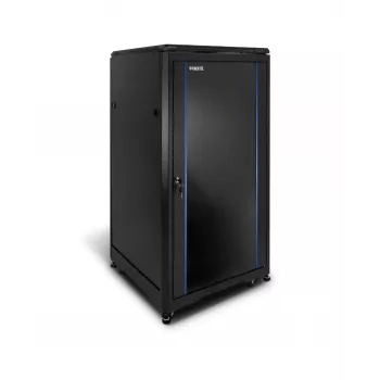 RACKTEL RL-6042SR 42U 600x1000 flat-pack server-rackkast, zwart