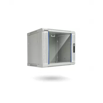 RACKTEL RL-6609WR-G 9U wandbehuizing netwerkkast 600x600mm, grijs (RAL 7035)