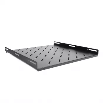 RACKTEL RL-P800S 1U 19 inch vaste rackplateau 800mm diepte 80kg draagvermogen zwart