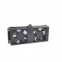 RACKTEL RL-WE602 1U 19-inch rackventilatorpaneel met 2 axiale ventilatoren, 230V AC, zwart