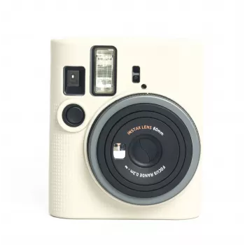 LOVEINSTANT siliconen beschermhoes voor Fujifilm Instax Mini 41 - wit/beige