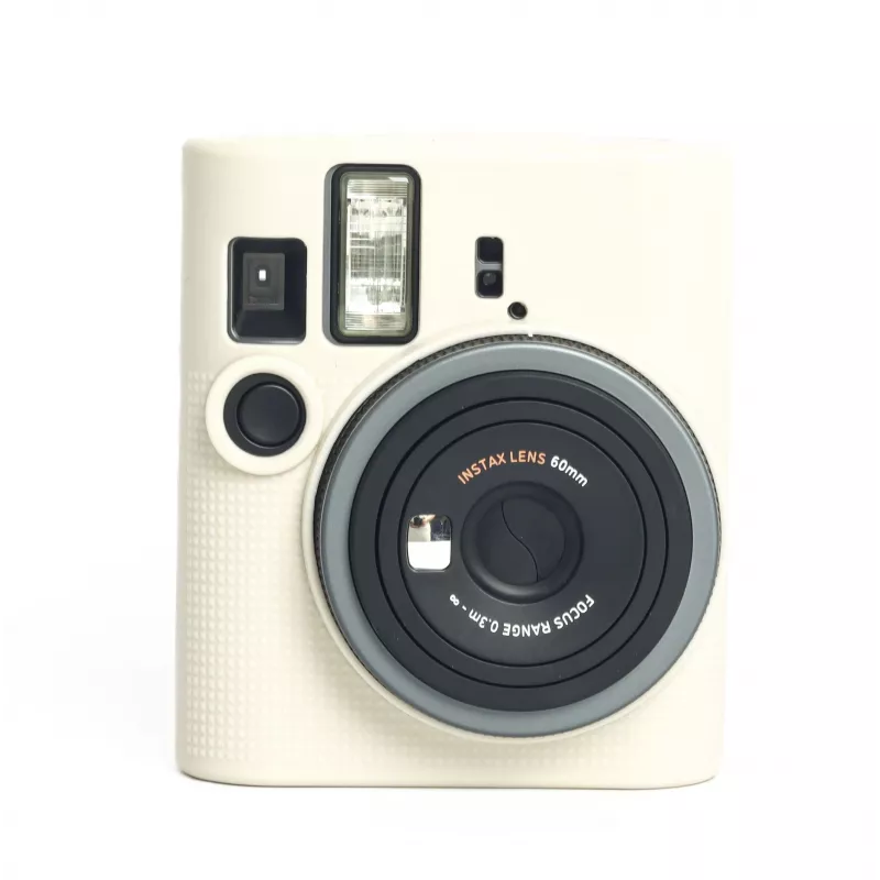 LOVEINSTANT siliconen beschermhoes voor Fujifilm Instax Mini 41 - wit/beige