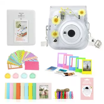 LOVEINSTANT 8-in-1 accessoireset voor Fujifilm Instax Mini 11 - design: droge kamille