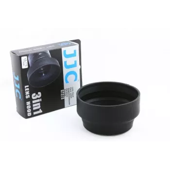 JJC rubberen zonnekap 62mm zwart