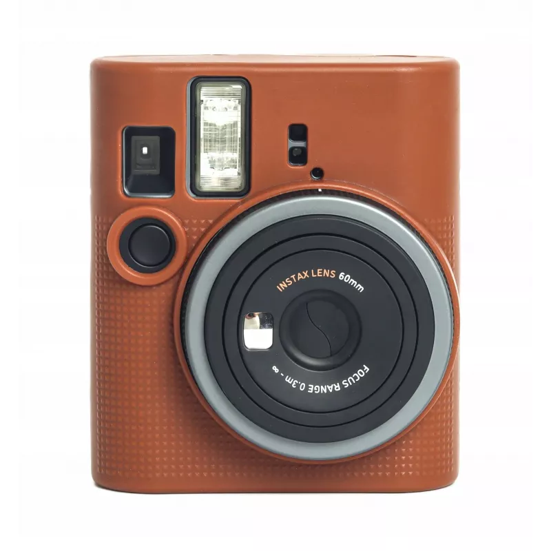 LOVEINSTANT siliconen beschermhoes voor Fujifilm Instax Mini 41 - bruin